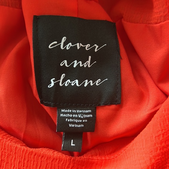 Clover and Sloane Orange bohemian tiered flowy Maxi Dress - Picture 5 of 7